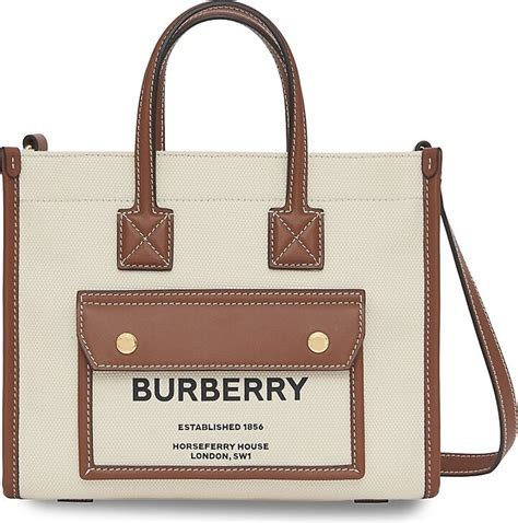 horseferry burberry|Burberry mini horseferry canvas tote.